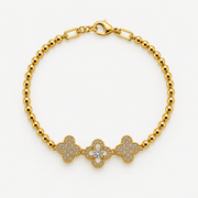 Pulsera Trébol Celeste