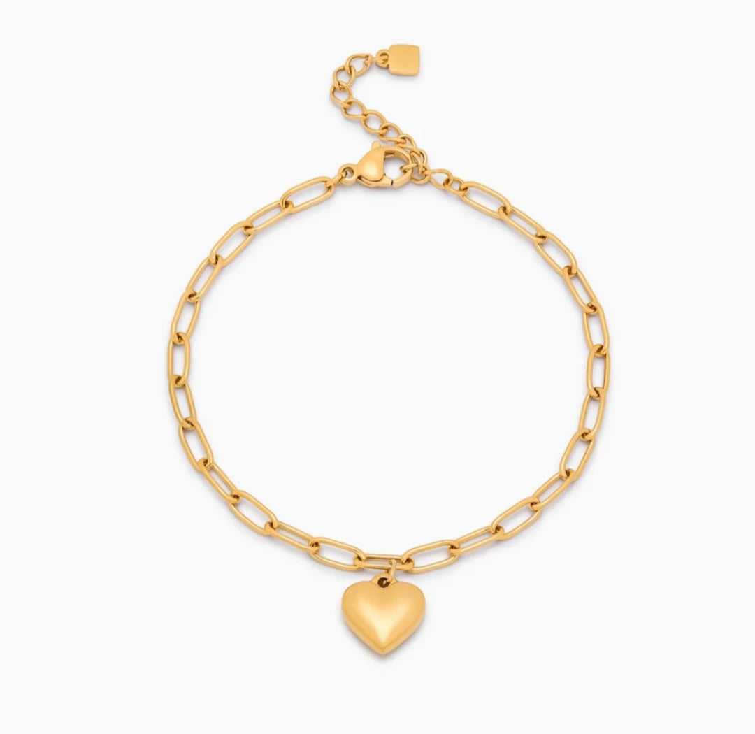 Pulsera Corazón Paperclip