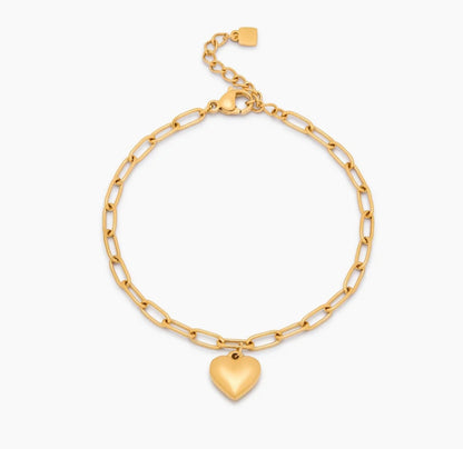 Pulsera Corazón Paperclip