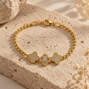 Pulsera Trébol Celeste