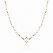 Collar Trébol Perla