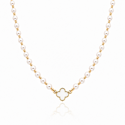 Collar Trébol Perla