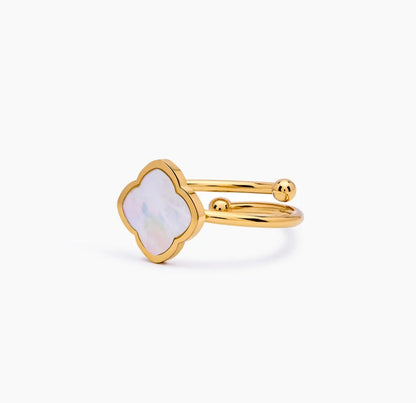 Anillo Trébol Nácar