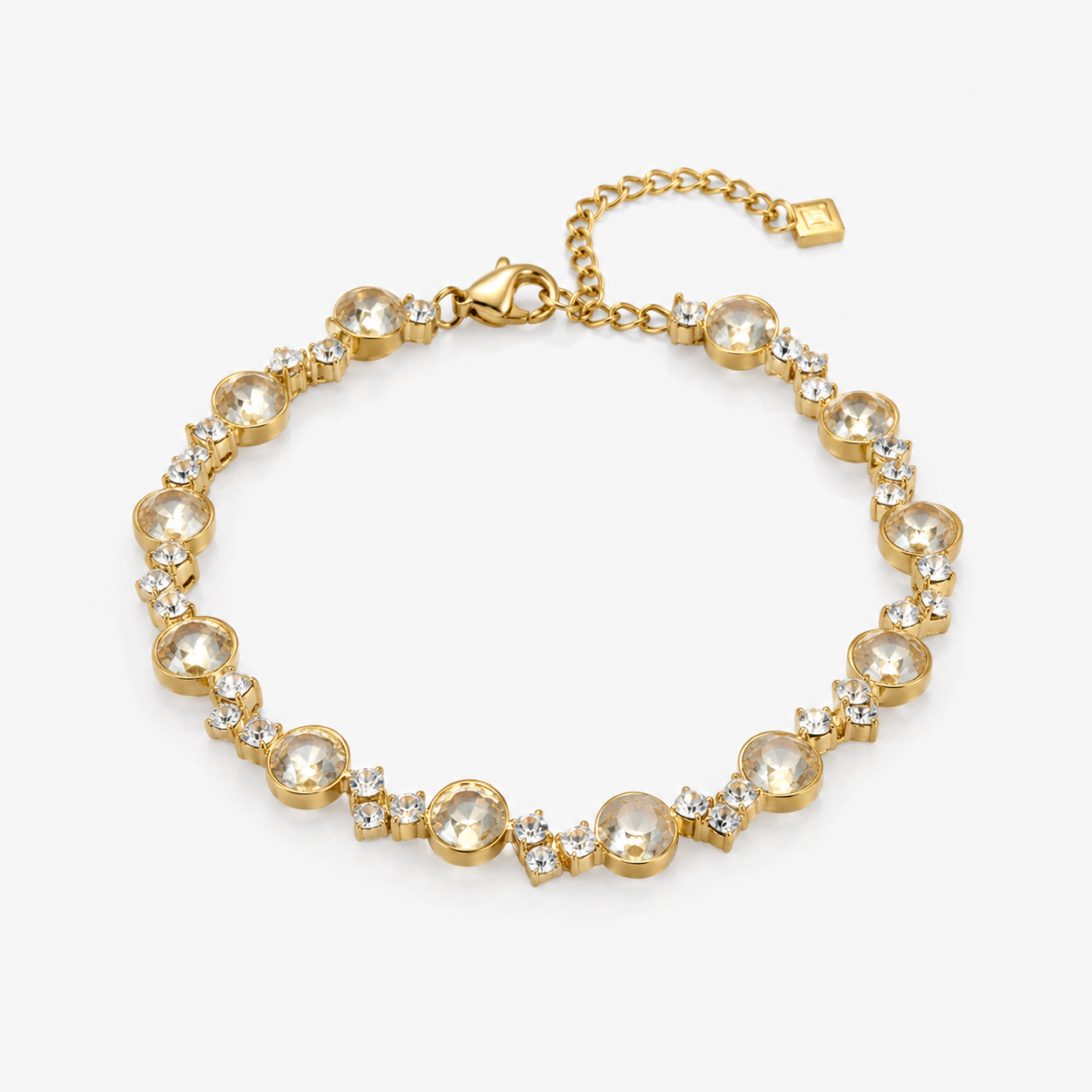 Pulsera Celeste Cristal