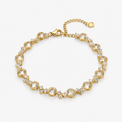 Pulsera Celeste Cristal