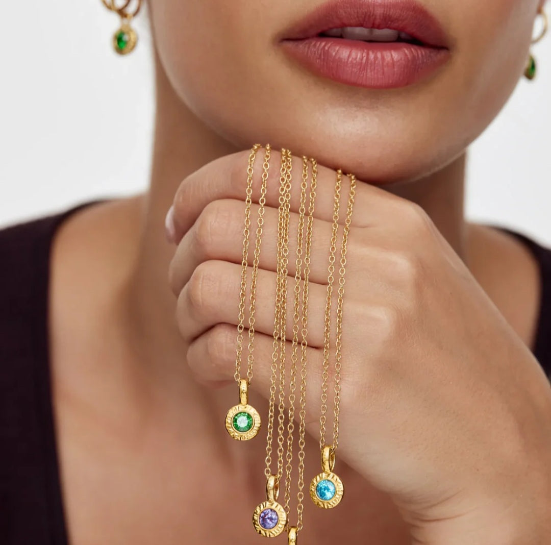 Collar Birthstone Crushed