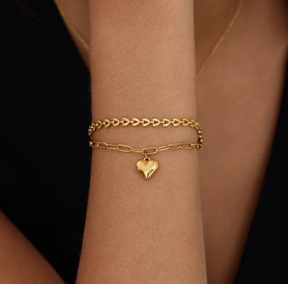 Pulsera Corazón Paperclip