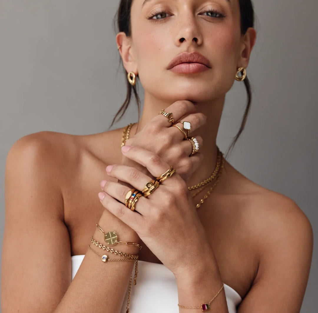 Anillo Trébol Nácar