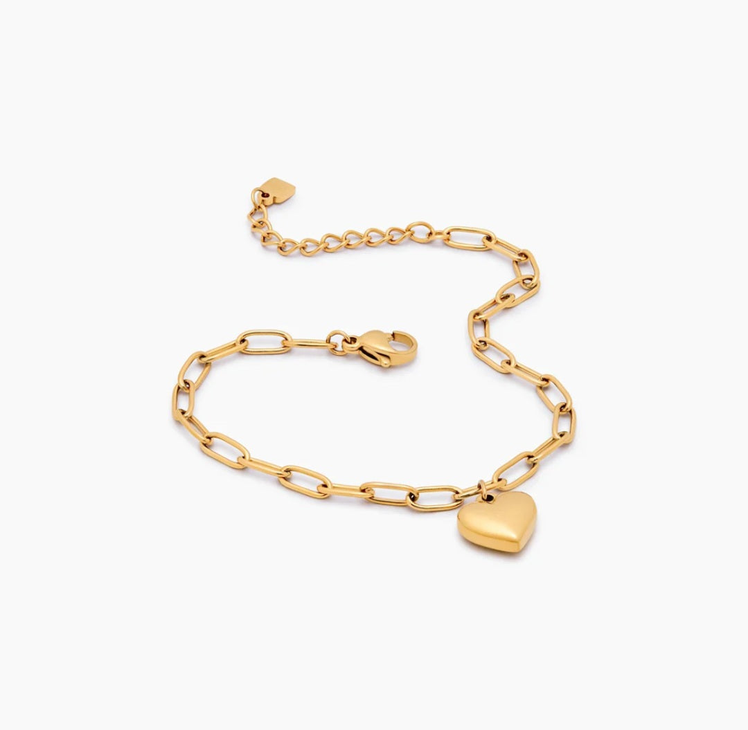 Pulsera Corazón Paperclip