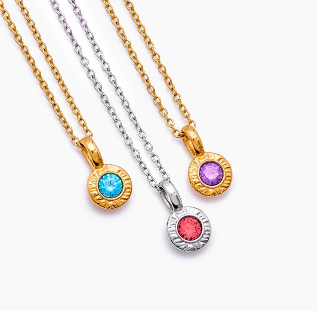 Collar Birthstone Crushed