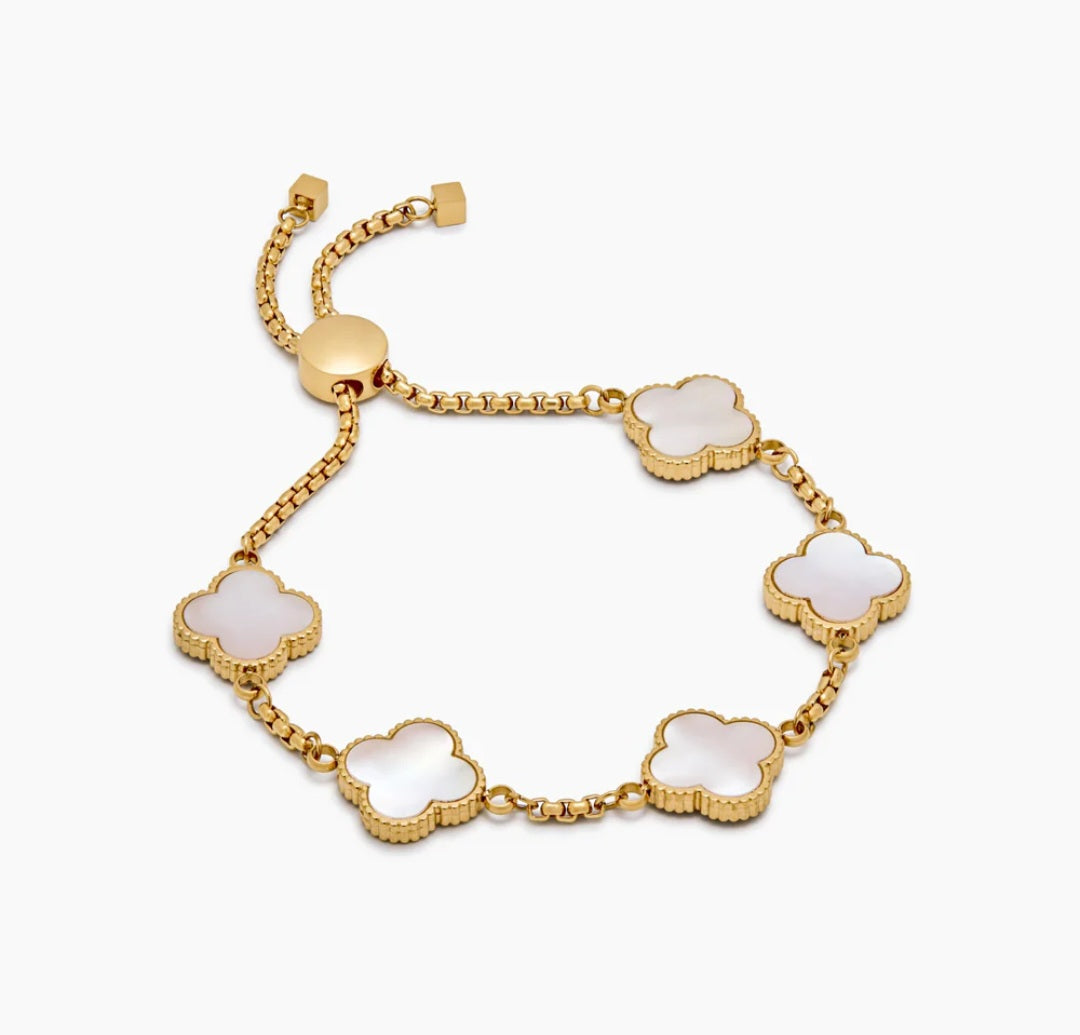 Pulsera Trébol Nácar