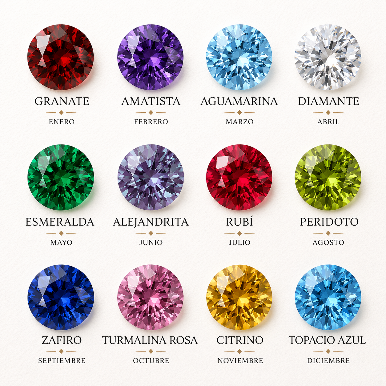 Collar Birthstone Crushed