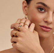 Anillo Birthstone Delicado