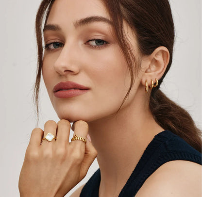 Anillo Trébol Nácar