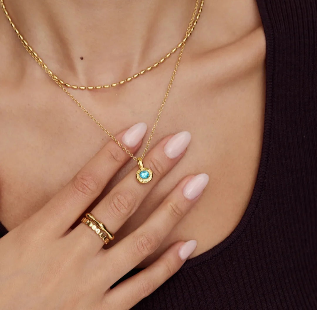 Collar Birthstone Crushed